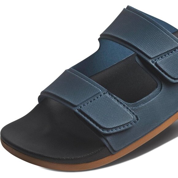 〽️Men\'s Slide Sandals Orion Black Cushioned Comfort Adjustable Slip On Shoes